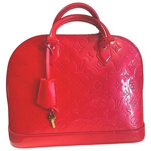 Louis Vuitton Alma Patent Leather Handbag